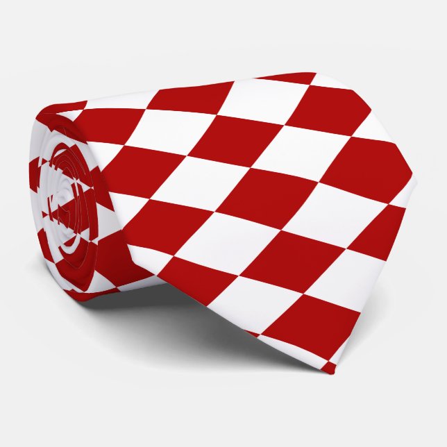 PixDezines harlequin DIY background colour Tie (Rolled)