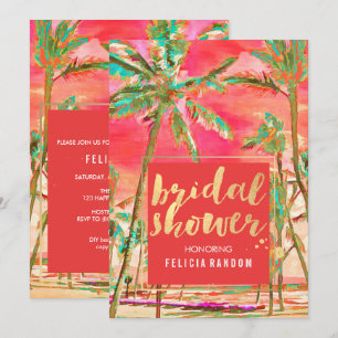 PixDezines Hawaii/Beach/Bridal Shower Invitation