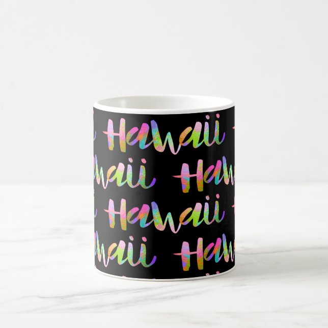 PixDezines Hawaii Lava Rainbow|DIY Background Coffee Mug (Center)