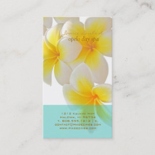 PixDezines Hawaii Plumeria Business Card