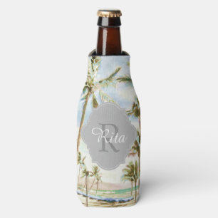 PixDezines Hawaii/Vintage/Beach Bottle Cooler