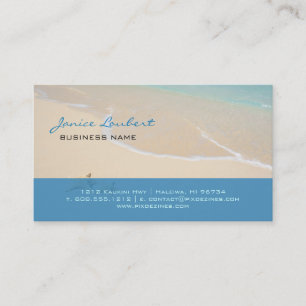PixDezines Hawaiian Beach Business Card