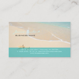 PixDezines Hawaiian Beach/DIY fonts Business Card