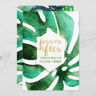 PixDezines Hawaiian Monstera/DIY Background colour Invitation