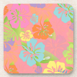 PixDezines hibiscus/diy background Coaster