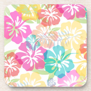 PixDezines hibiscus/diy background Coaster