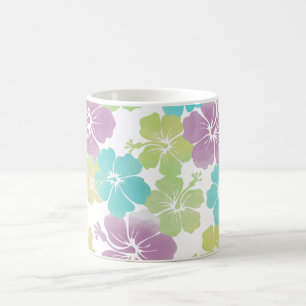 PixDezines hibiscus/diy background colour Coffee Mug