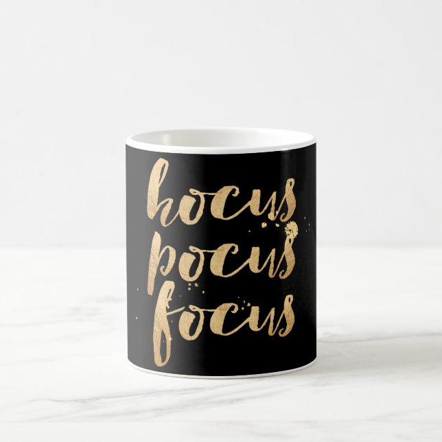 PixDezines Hocus/Pocus/Focus/Faux Gold/DIY Colour Coffee Mug (Center)