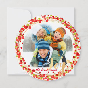 PixDezines holly wreath/holiday cards