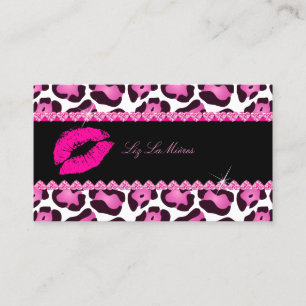 PixDezines hot lips+sassy jaguar Business Card