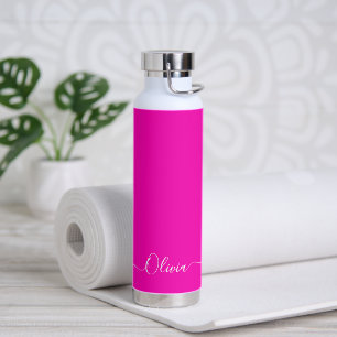 PixDezines Hot Pink DIY Colour Customise it Water Bottle