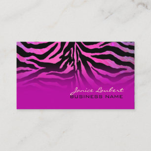 PixDezines hot pink zebra Business Card