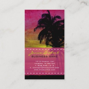 PixDezines hula sunset Business Card