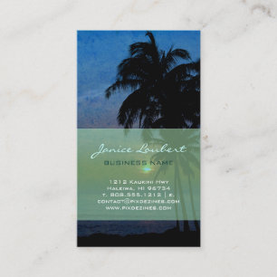 PixDezines hula sunset Business Card