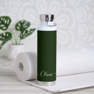 PixDezines Hunter Green DIY Colour Water Bottle