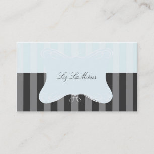 PixDezines Ice Cream Palor Stripes Business Card