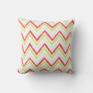 PixDezines ikat chevron/diy background colour Cushion