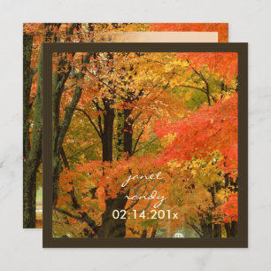 PixDezines IN THE WOODS/FALL WEDDING/DIY events Invitation