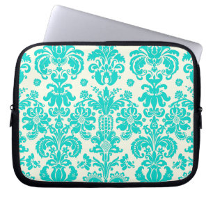 PixDezines Isabella Damask/DIY background colour! Laptop Sleeve