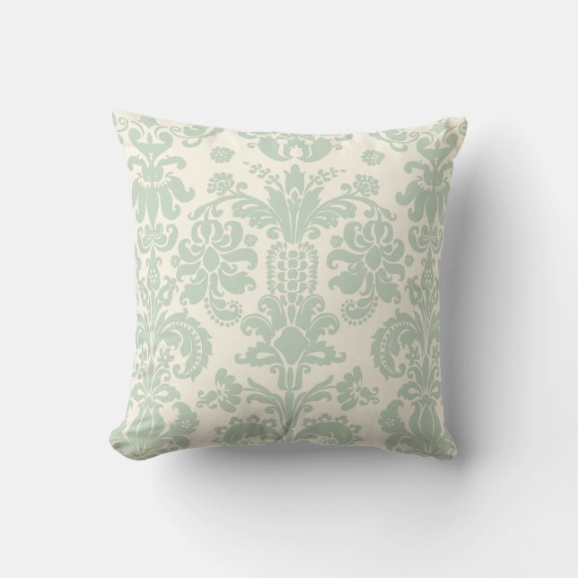 PixDezines isabella damask/diy background Cushion (Front)