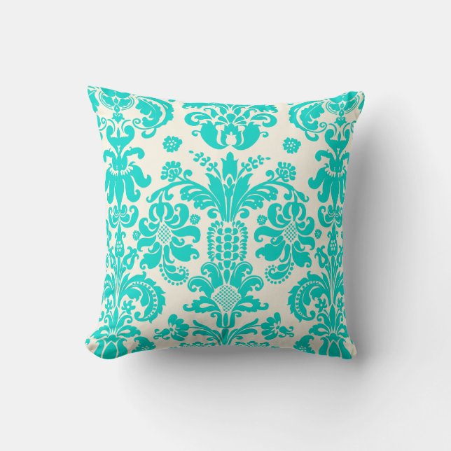 PixDezines isabella damask/diy background Cushion (Front)