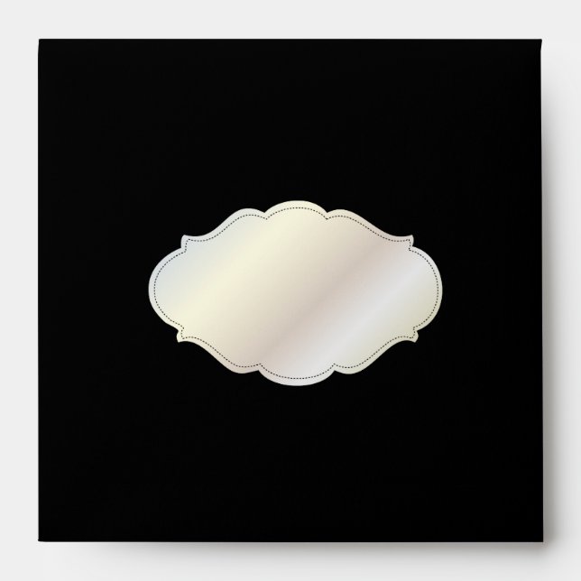 PixDezines Isabella Damask/DIY colour/black Envelopes (Front)