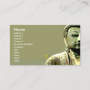 PixDezines japanese buddha Business Card