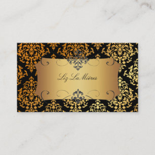 PixDezines Josephine Damask/DIY background colour Business Card