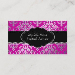 PixDezines Josephine Damask/DIY background colour! Business Card