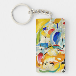 PixDezines Kandinsky 1913 Sea Battle Improv 31 Key Ring