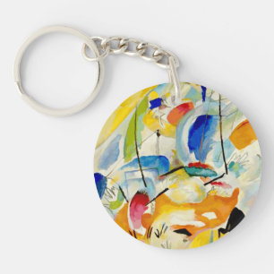 PixDezines Kandinsky 1913 Sea Battle Improv 31 Key Ring