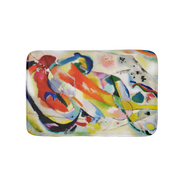 PixDezines Kandinsky 1914 abstract wall panel Bath Mat (Front)