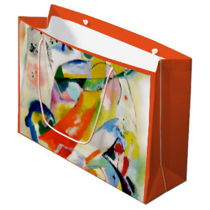 PixDezines Kandinsky 1914/abstract wall panel Large Gift Bag