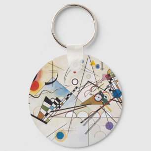 PixDezines Kandinsky 1923 Composition VIII Key Ring