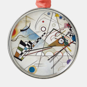 PixDezines Kandinsky 1923 Composition VIII Metal Tree Decoration