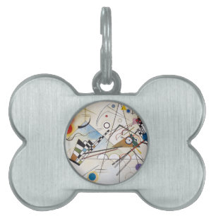 PixDezines Kandinsky 1923 Composition VIII Pet Name Tag