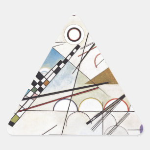 PixDezines Kandinsky 1923 Composition VIII Triangle Sticker