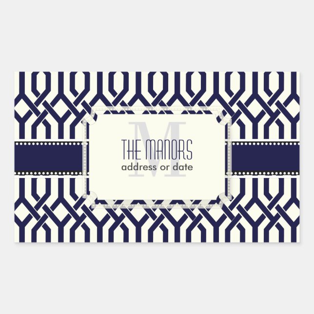 PixDezines kew trellis/DIY colours Rectangular Sticker (Front)