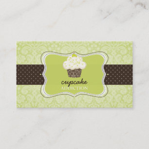 PixDezines Keylime cupcake/pâtisserie Business Card