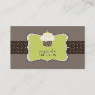 PixDezines Keylime cupcake/pâtisserie Business Card