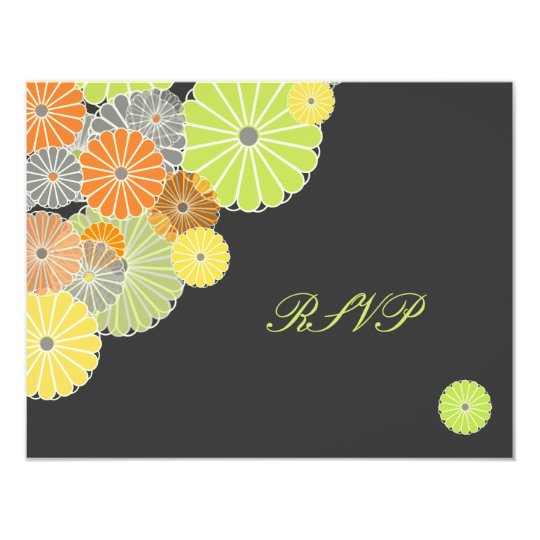 PixDezines Kiku (chrysanthemum) RSVPs require 5x7 Card