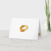 PixDezines Kiss, Kiss, Faux Gold Lips/DIY message