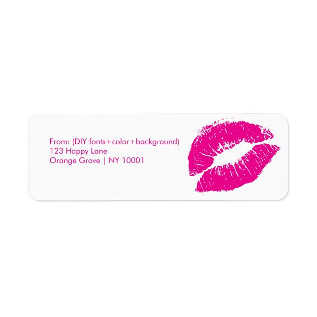 PixDezines kiss/lips/hot pink (Front)