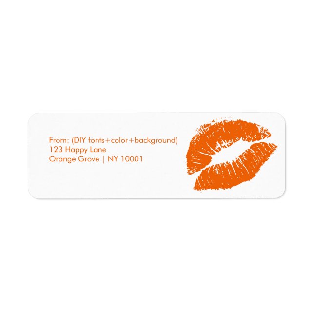 PixDezines kiss/lips/orange (Front)