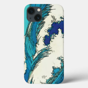PixDezines konen uehara ocean waves, 上原 iPhone 13 Case