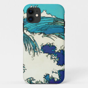 PixDezines konen uehara ocean waves, 上原 iPhone 11 Case