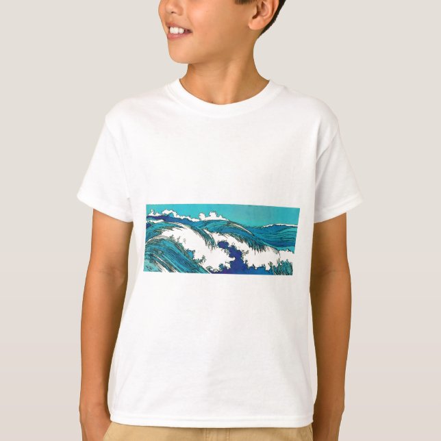 PixDezines konen uehara ocean waves, 上原 T-Shirt (Front)