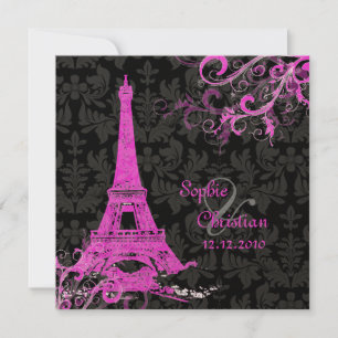 PixDezines la tour eiffel/paris Invitation
