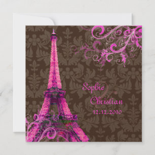 PixDezines la tour eiffel/paris Invitation