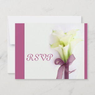 PixDezines LARGE RSVP/CALLA LILIES BOUQUET RSVP Card
